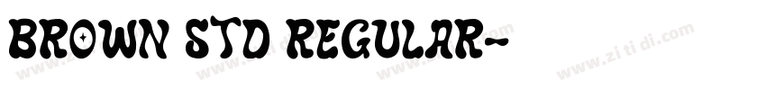 Brown Std Regular字体转换